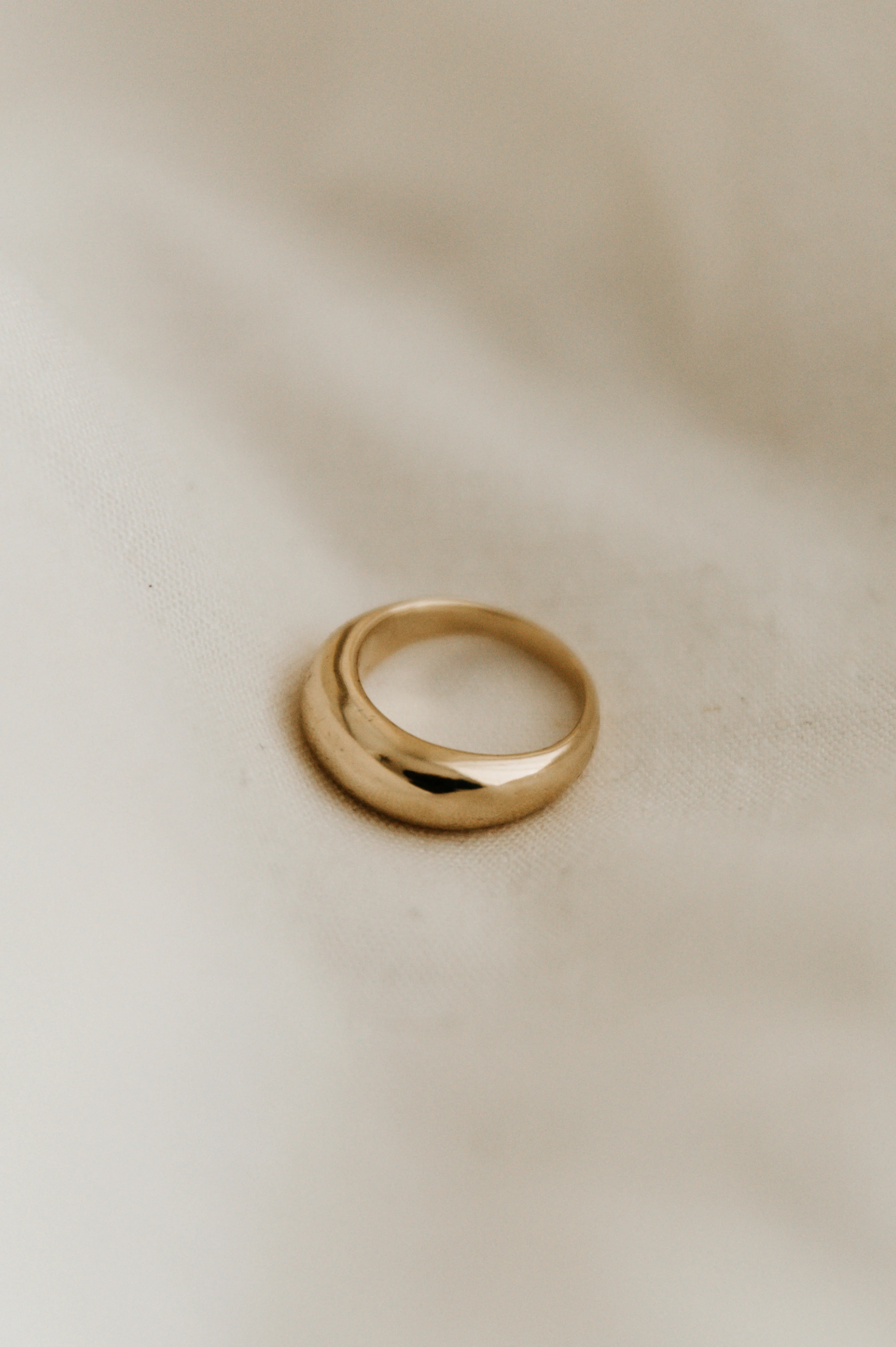 9ct Gold Statement Chunky Fluid Ring