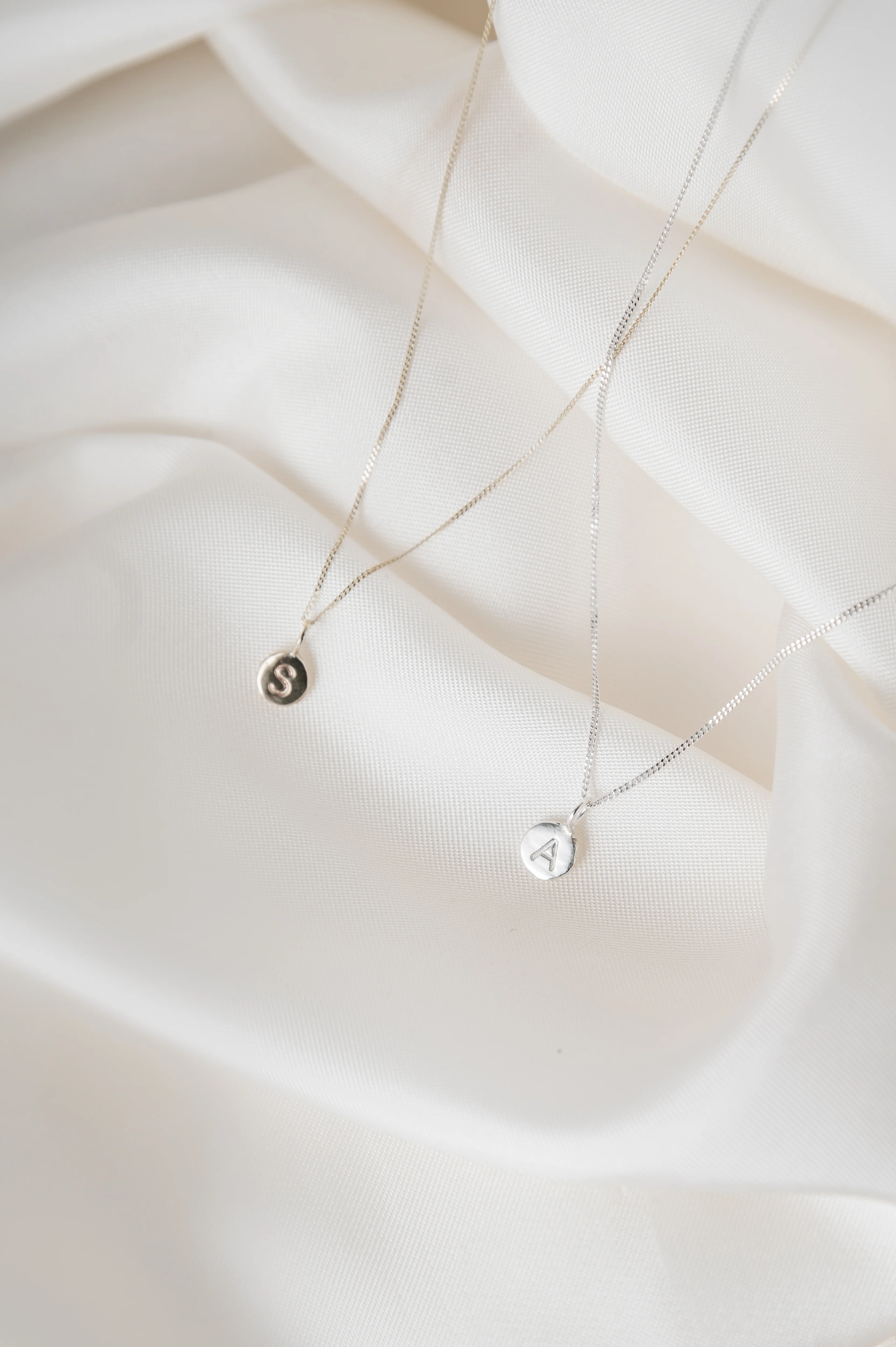 Silver Zero Waste Pebble Necklace - Image 2