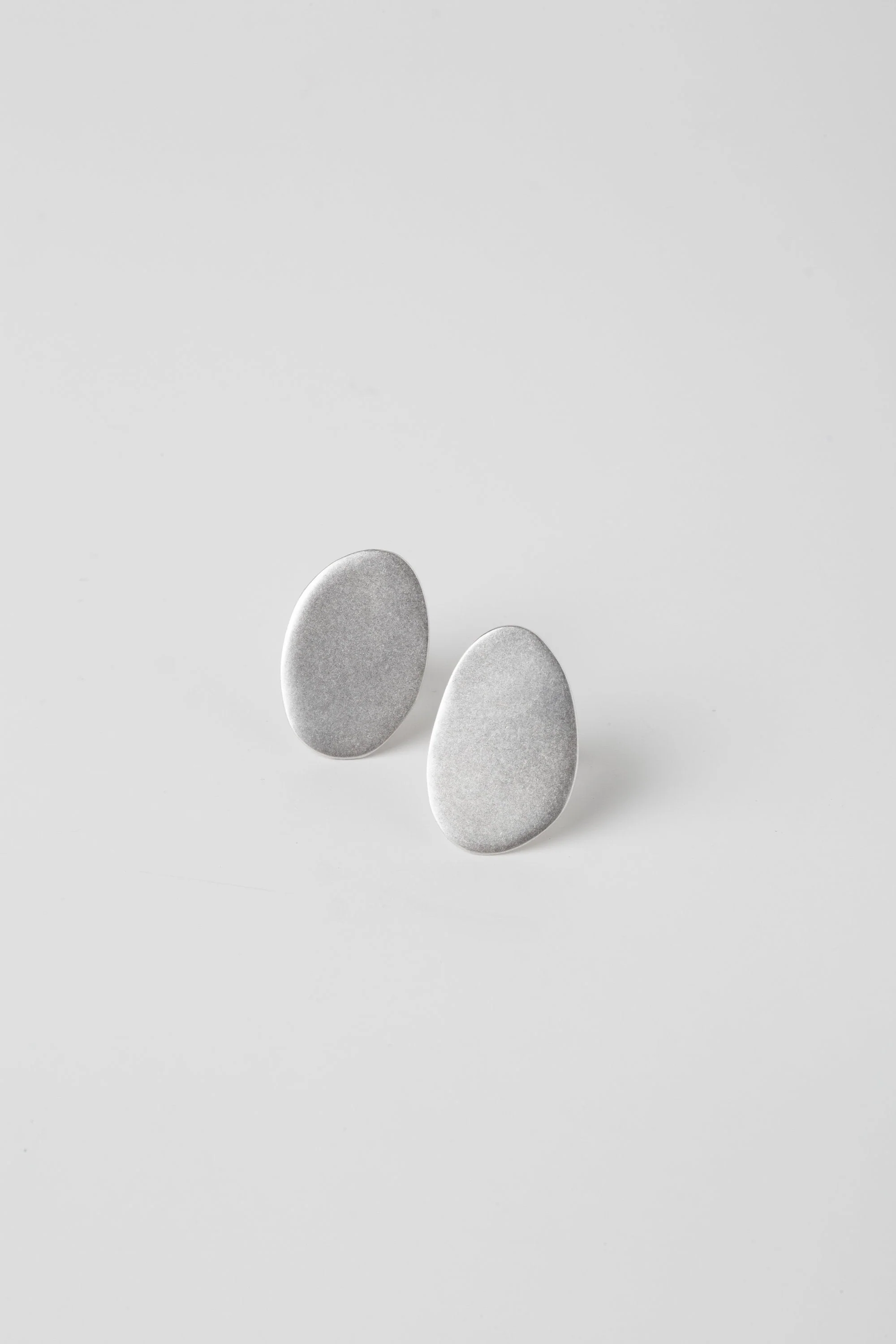 Silver Mini Organic Shapes Studs - Image 2