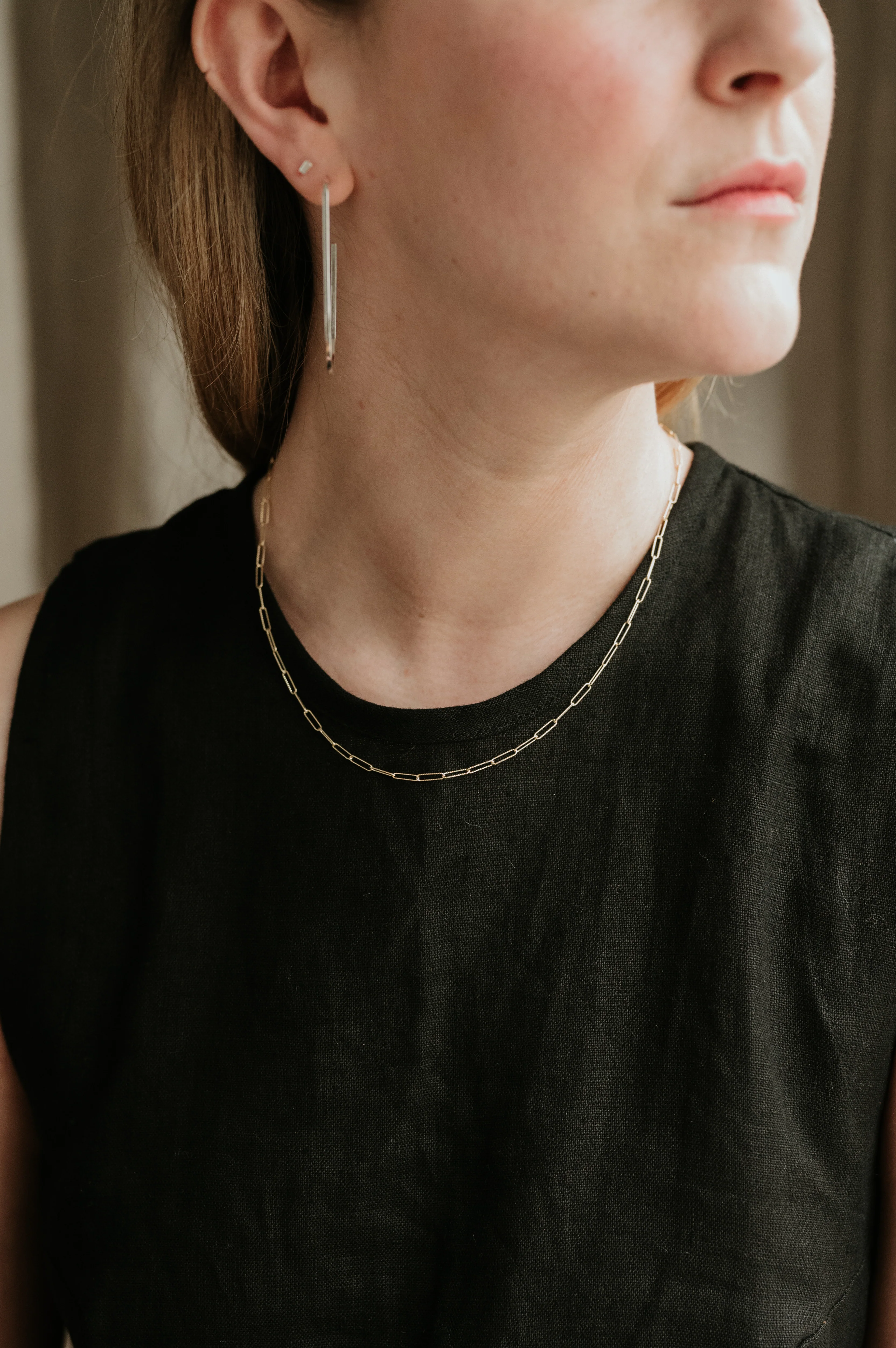 Silver Block Studs - Image 4