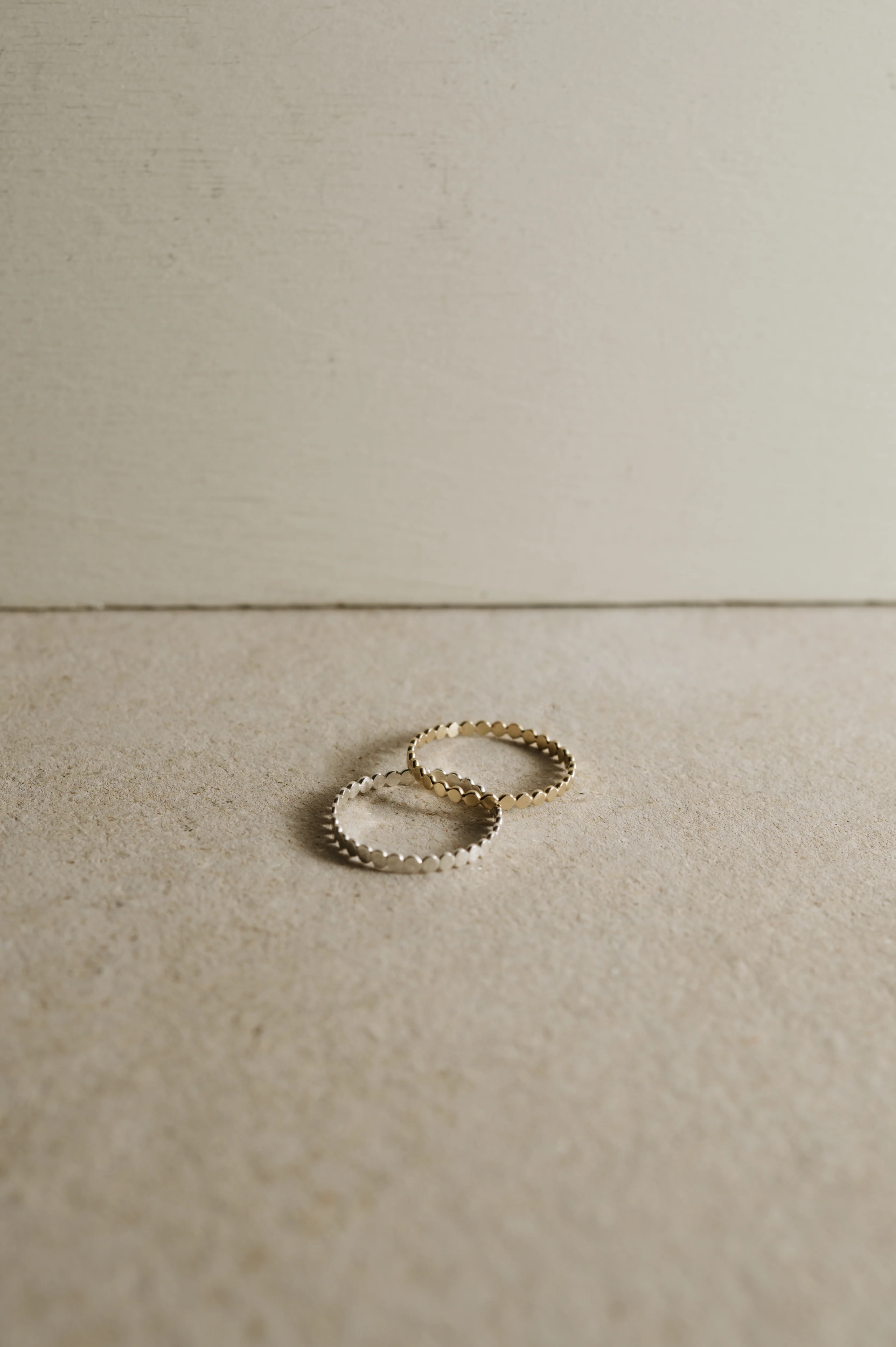 9ct Gold Beaded Stacking Ring - Image 5