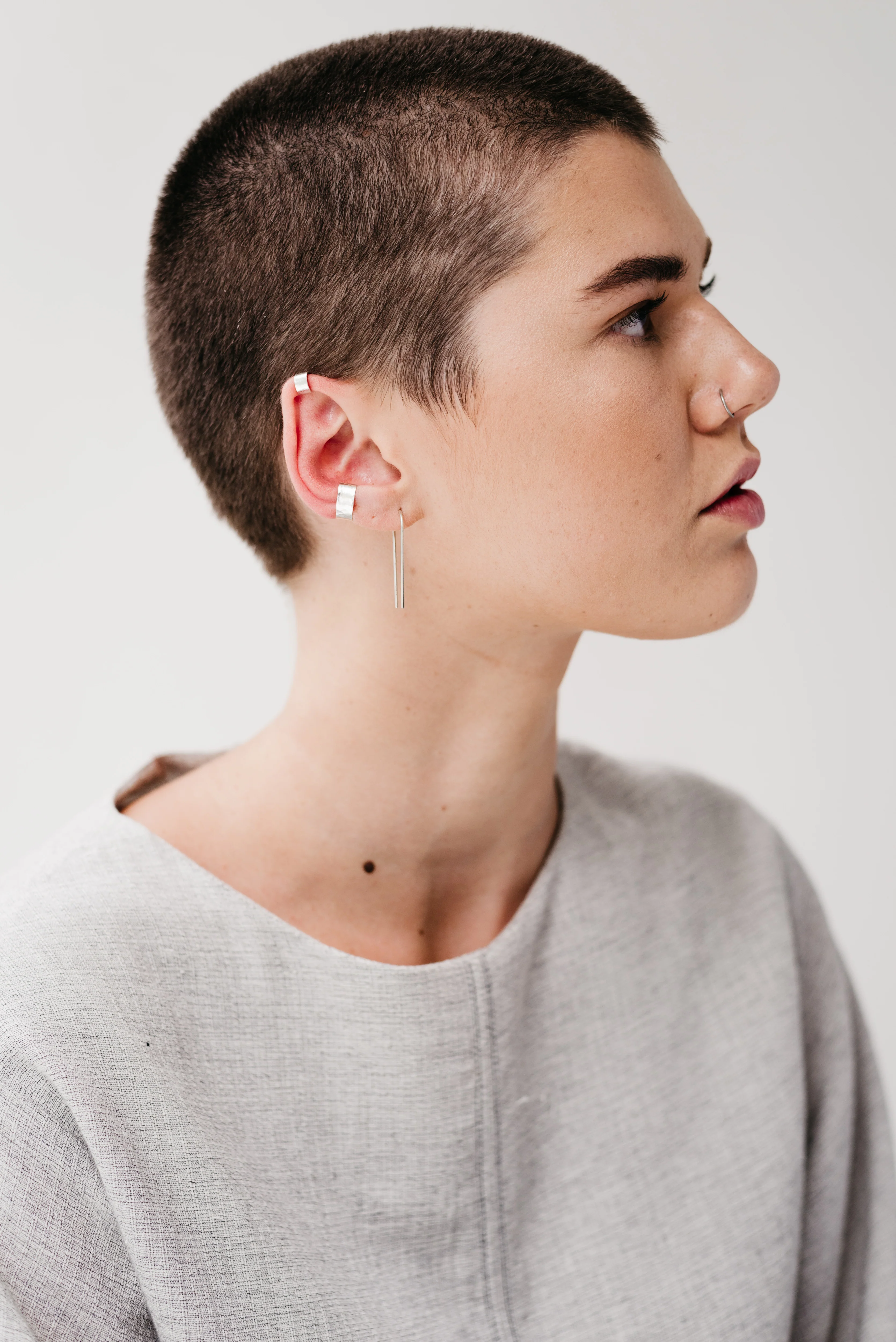 Silver High Ear Cuff - Image 4