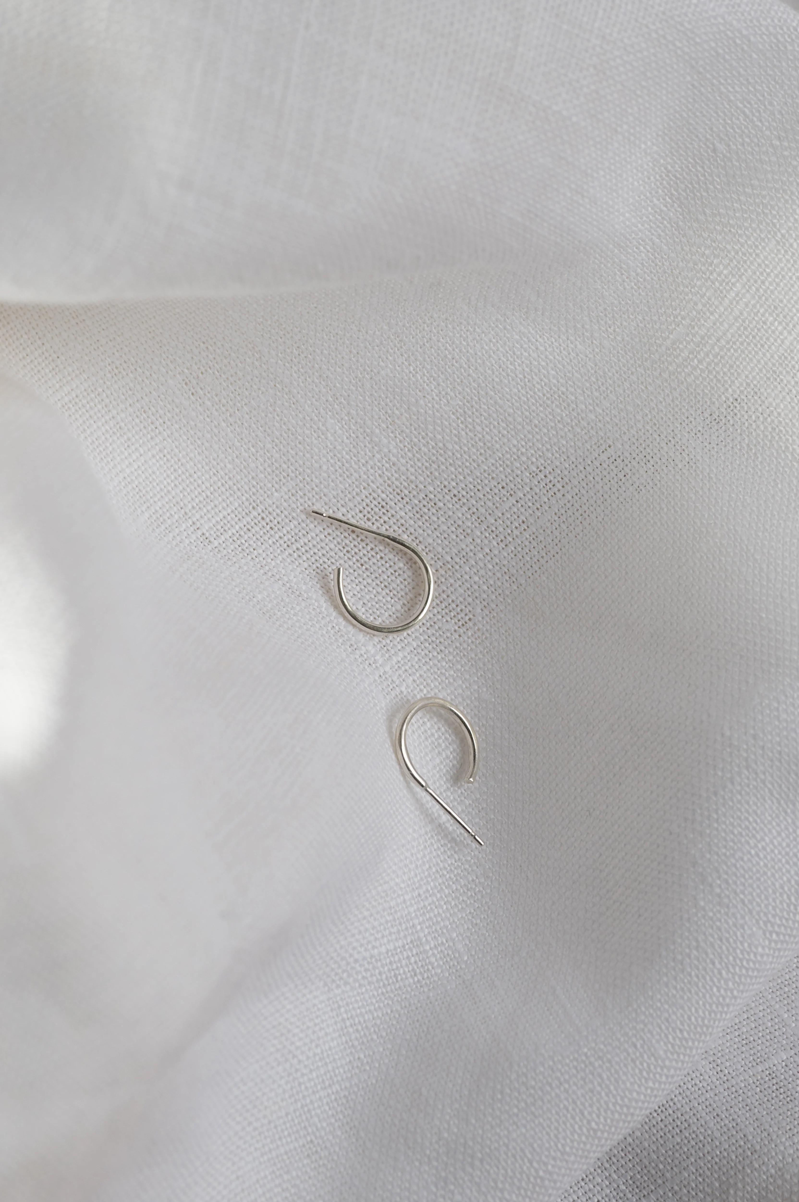 Silver Micro Hoops - Image 2