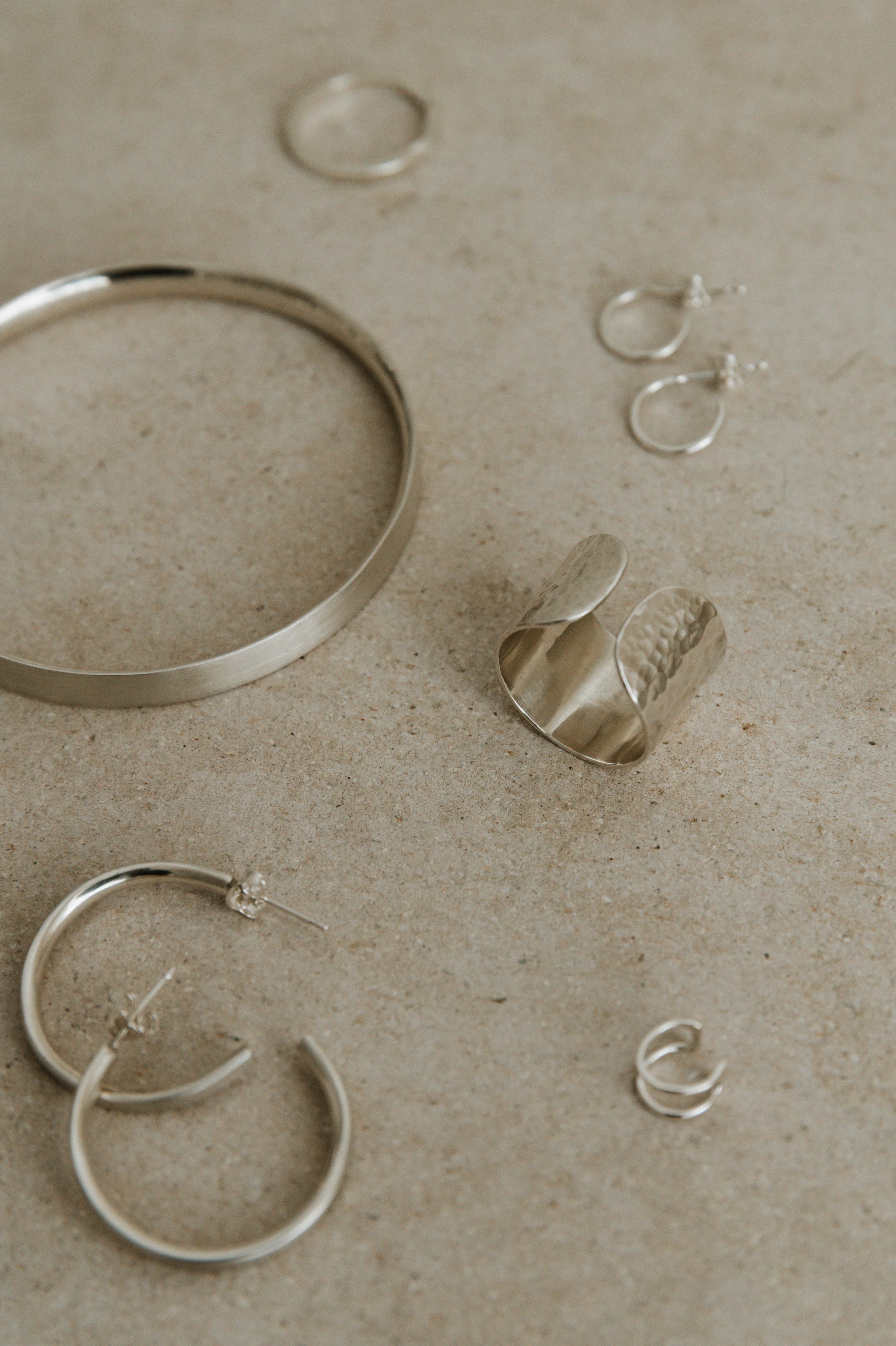 Silver Micro Hoops - Image 5