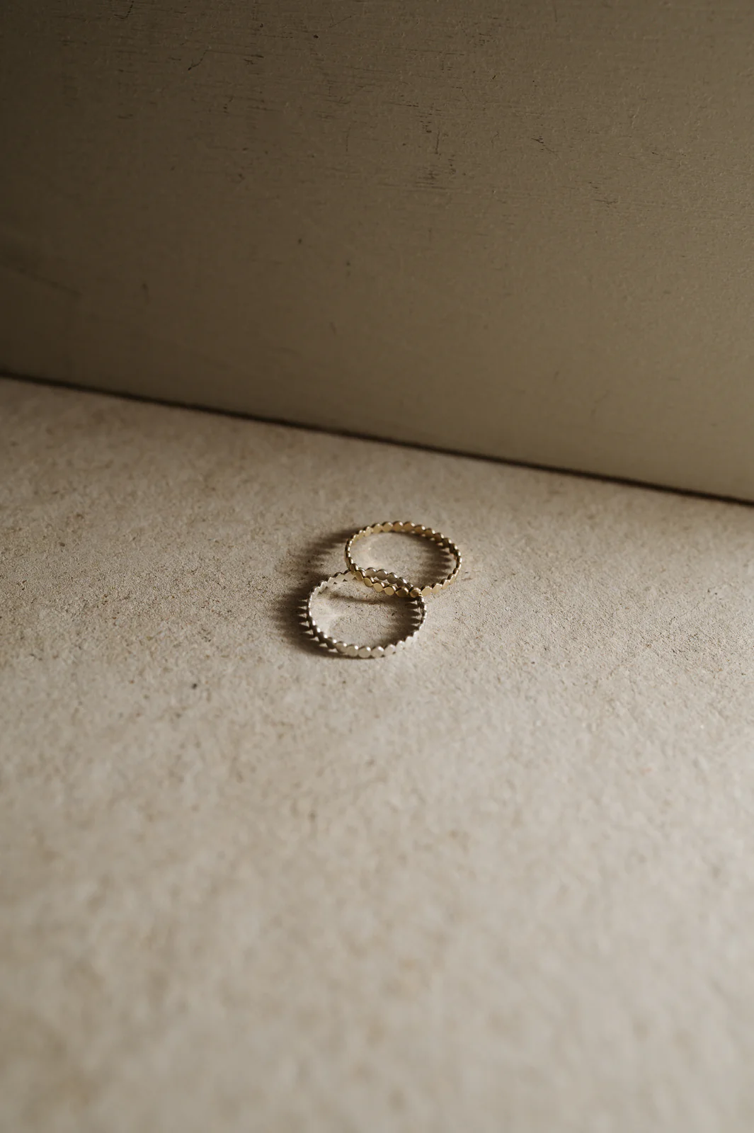 Silver Beaded Stacking Ring - Image 5