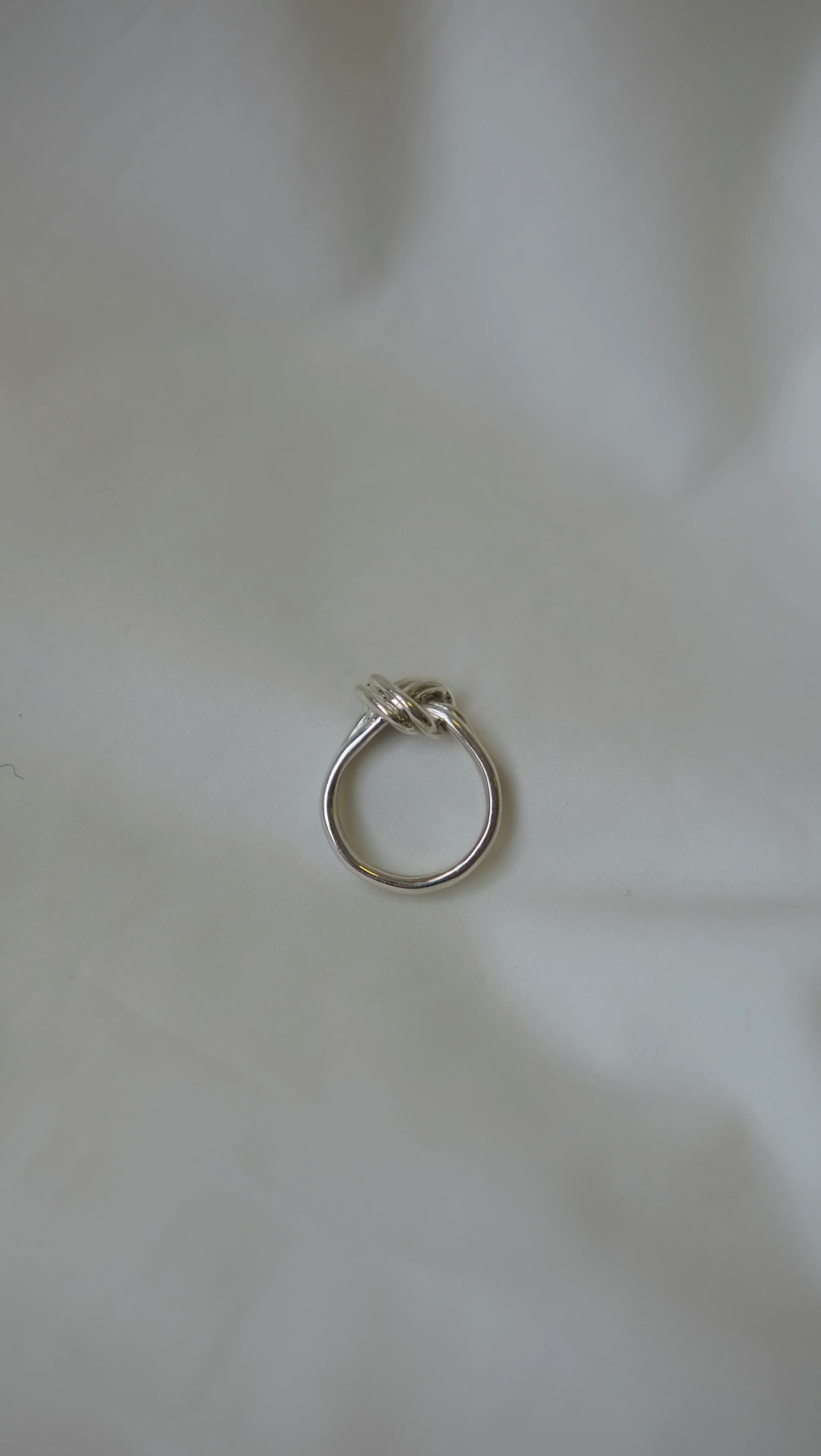 Silver Double Knot Ring - Image 5