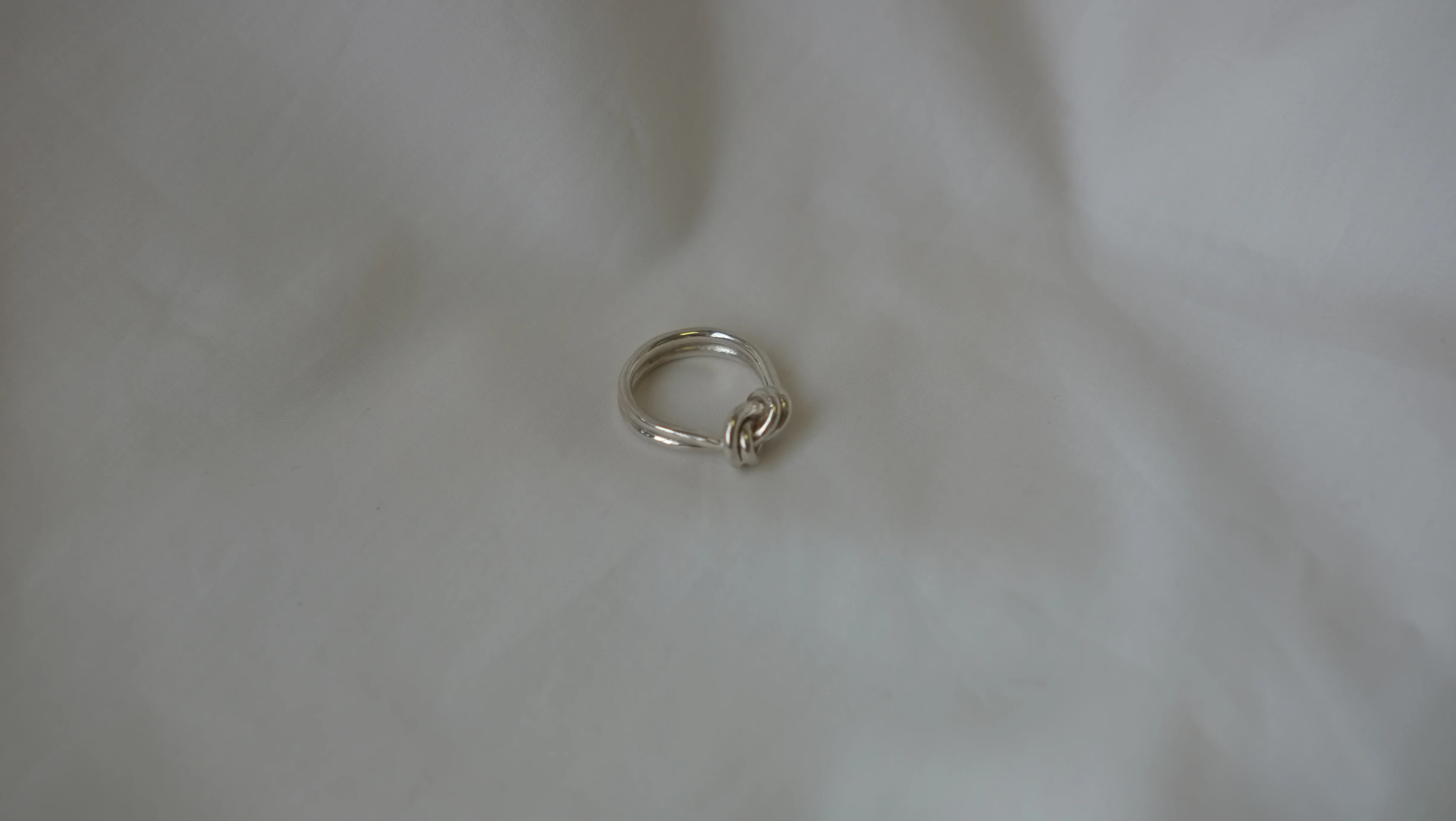 Silver Double Knot Ring - Image 7