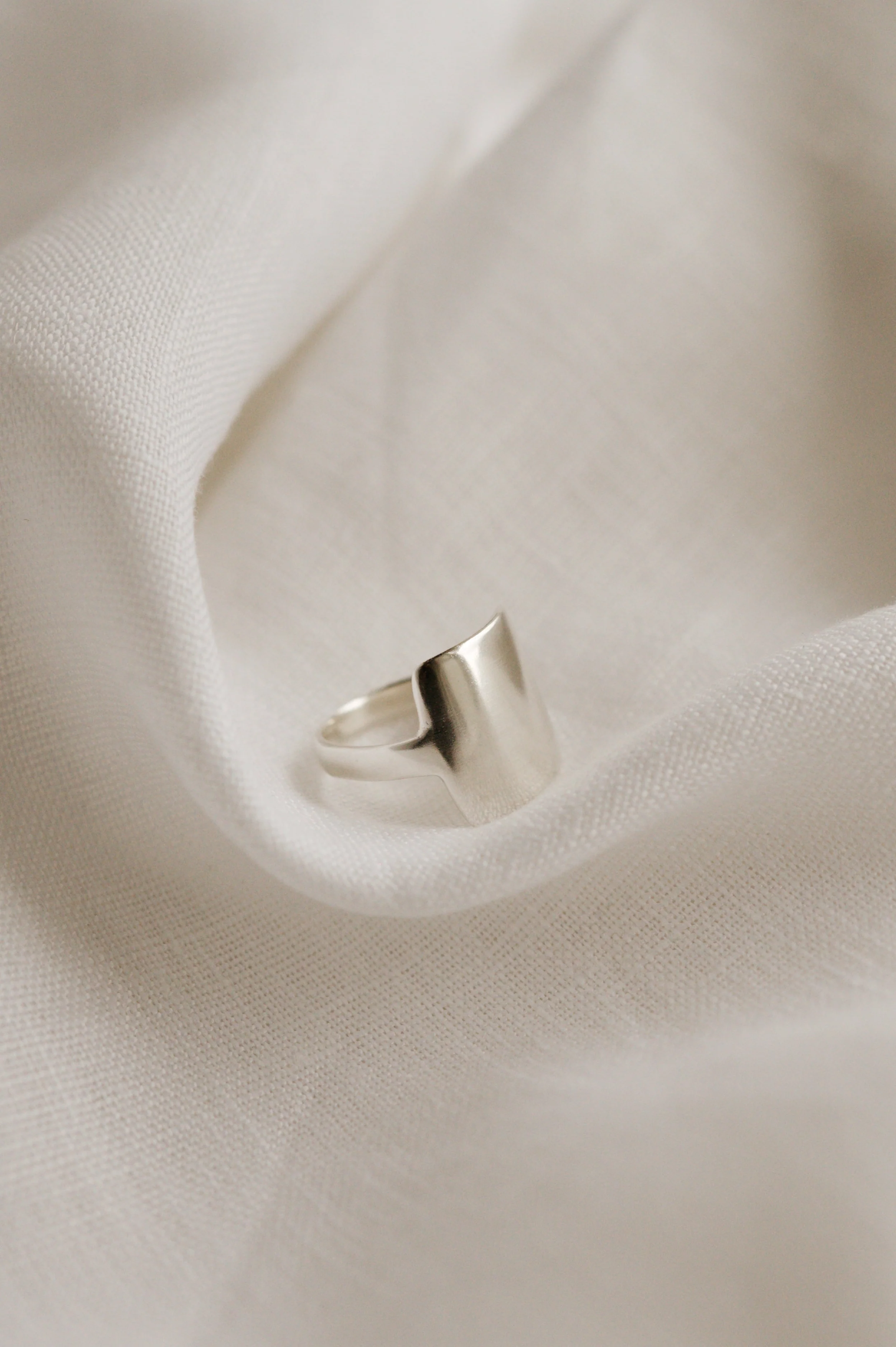 Silver Square Shield Ring