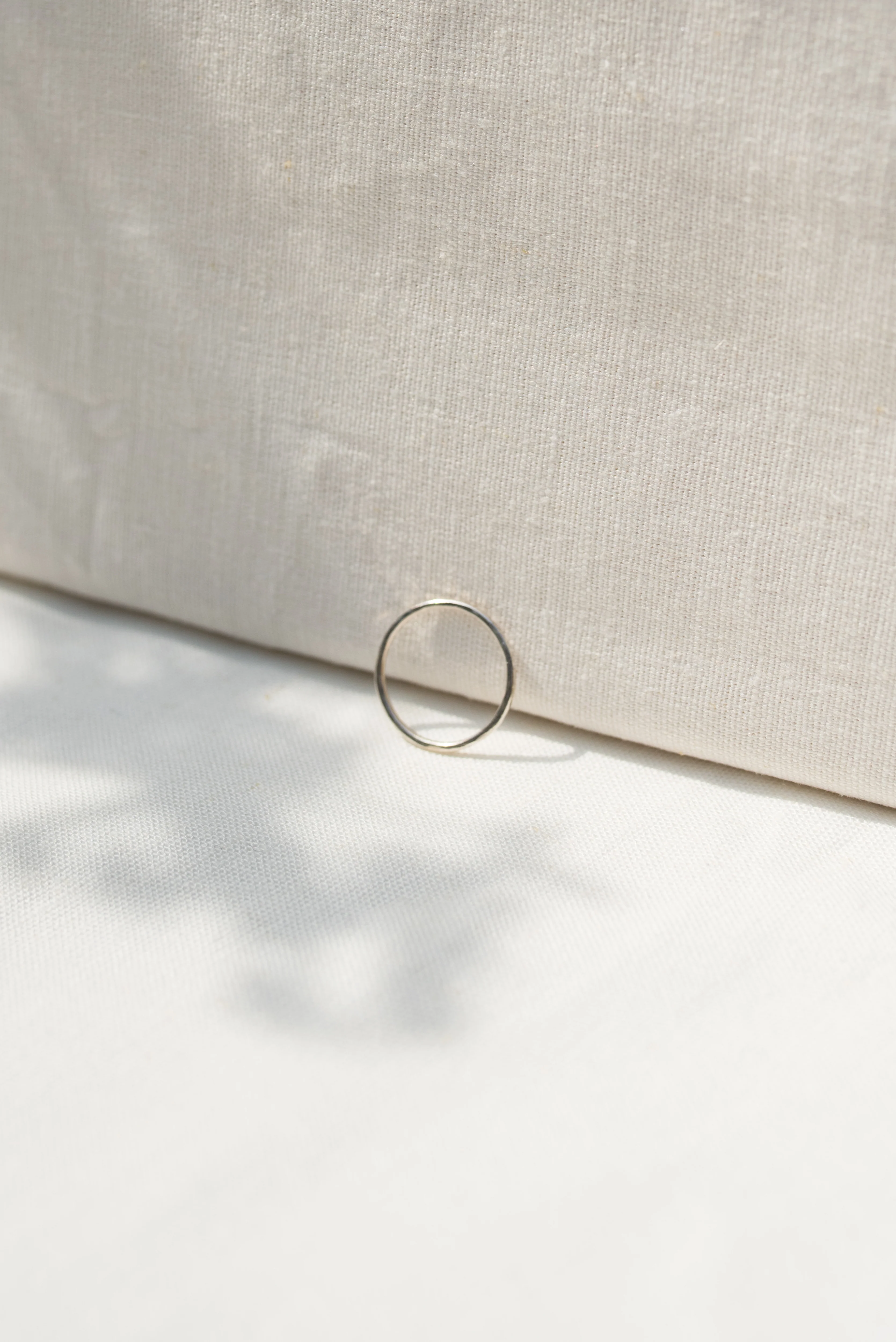 Silver & Gold Trio of Hammered Stacking Rings - Image 7