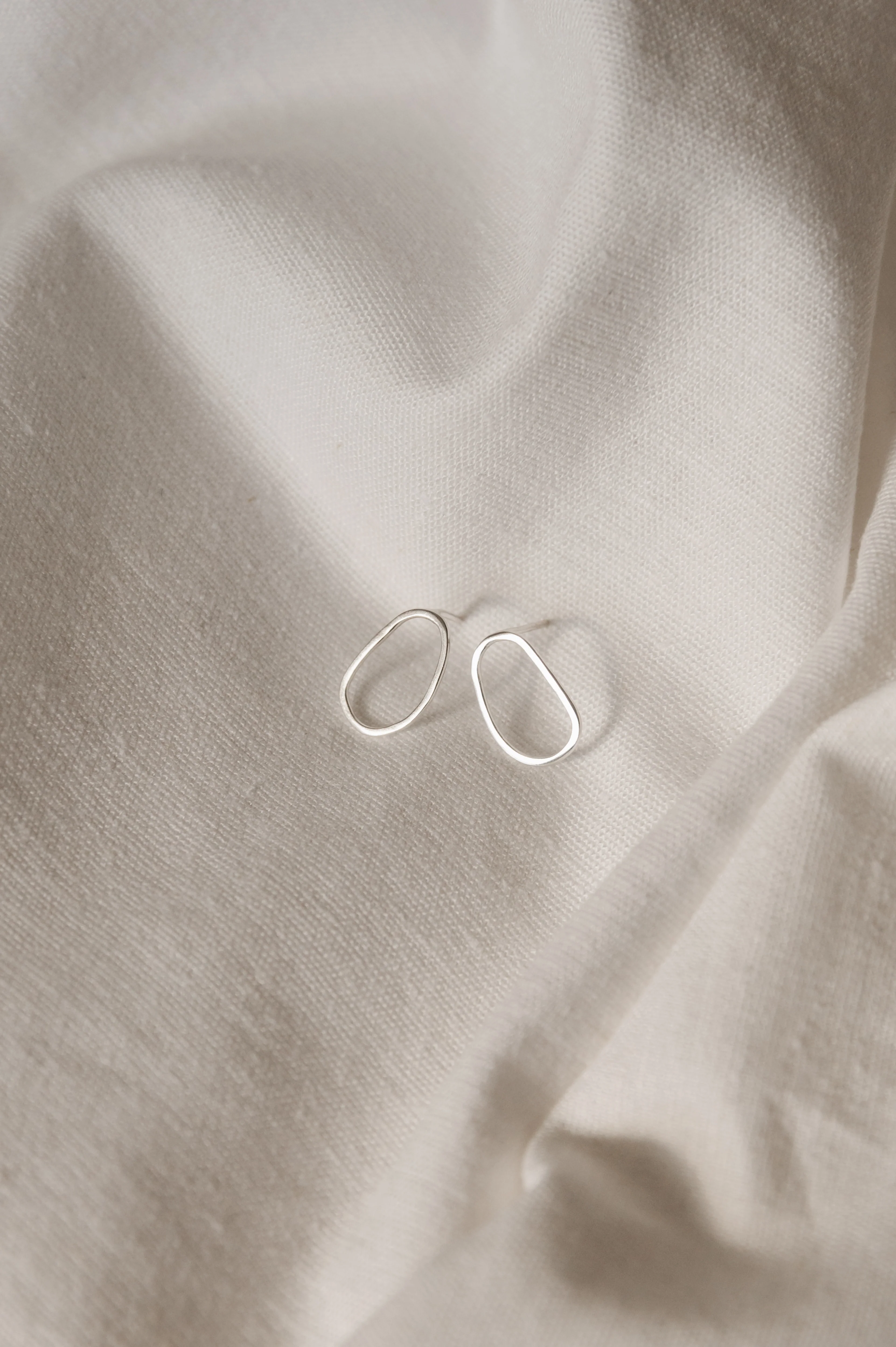 Silver Mini Free-form Shape Studs