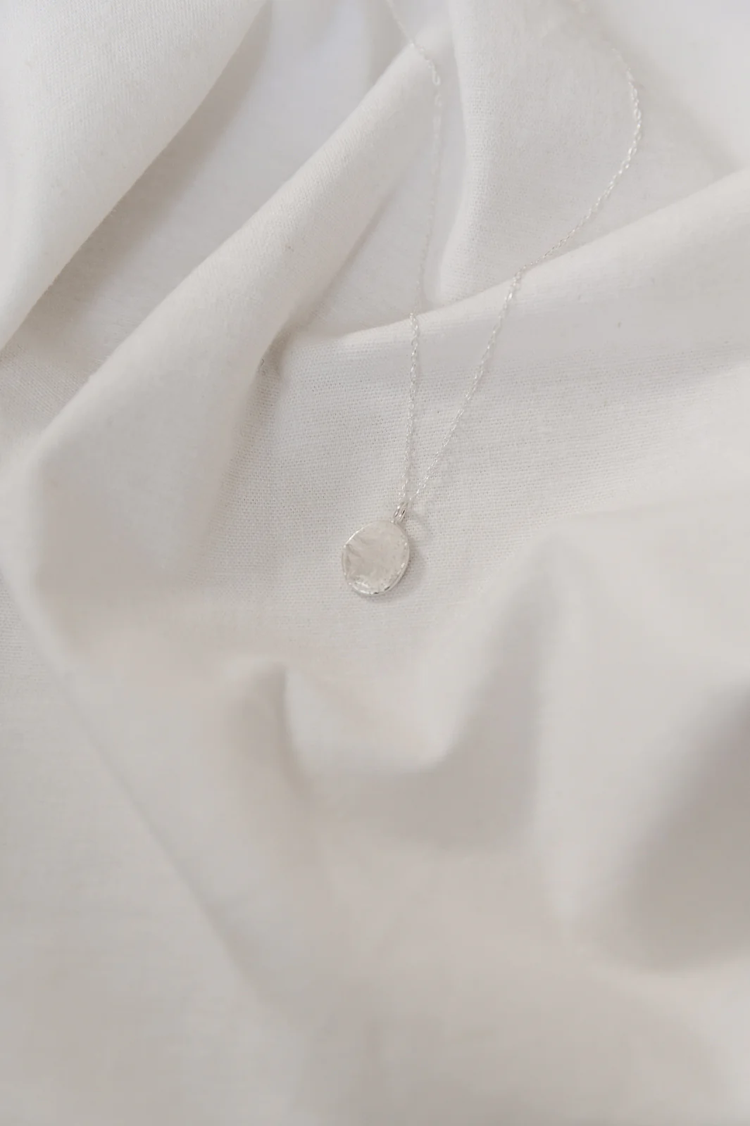 Silver Statement Zero Waste Pebble Necklace - Image 3
